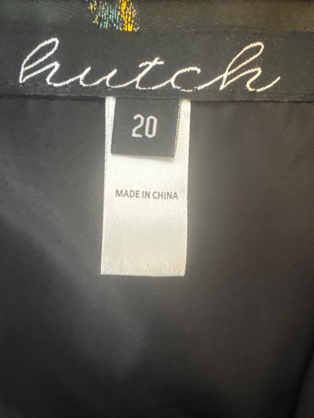 Hutch Black Size 16 Strapless Satiny Dress With Multicolor Bird Print Size - Picture 4 of 16
